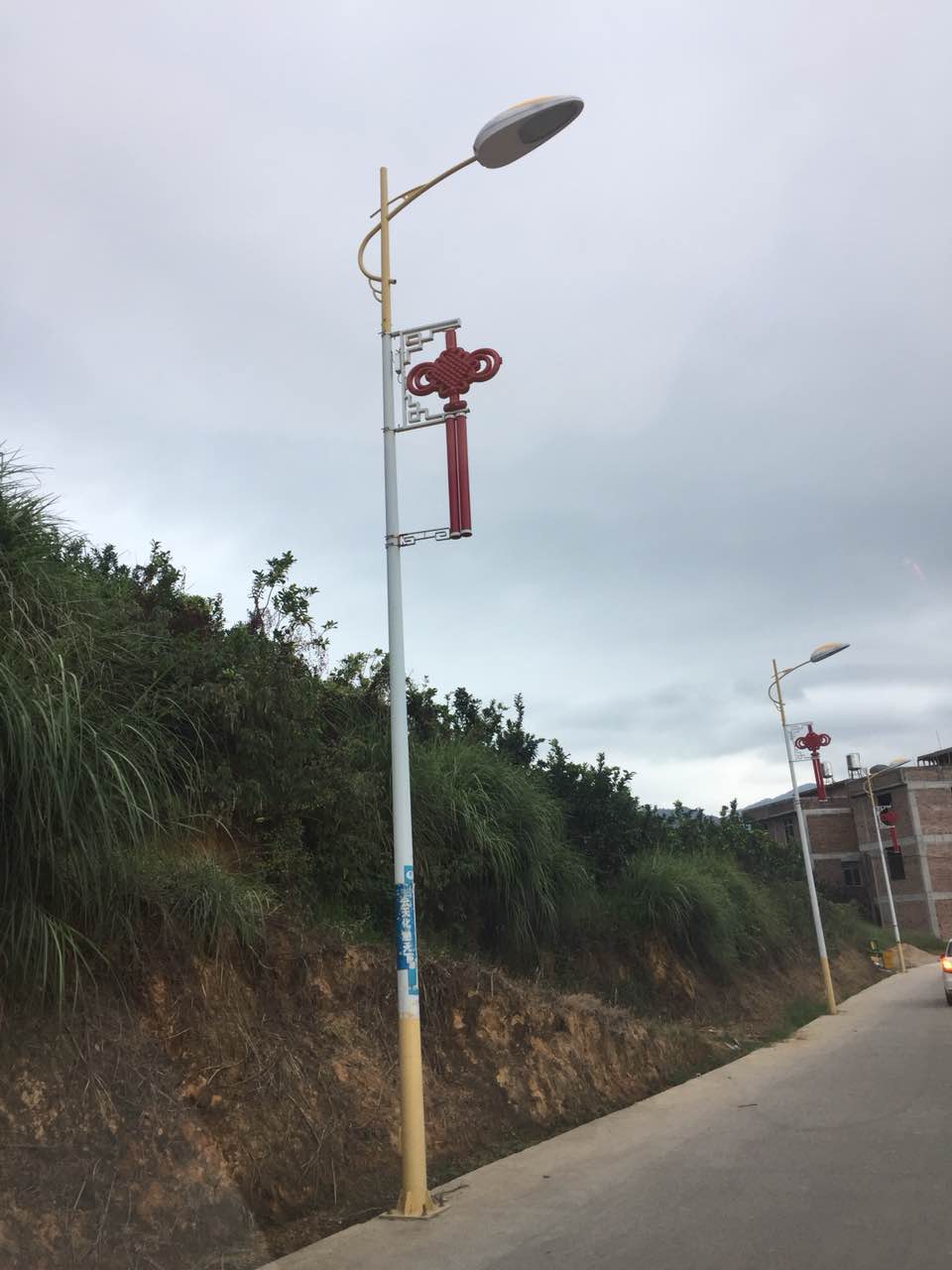 福建漳州48套led中國結(jié)路燈竣工，曬圖啦！